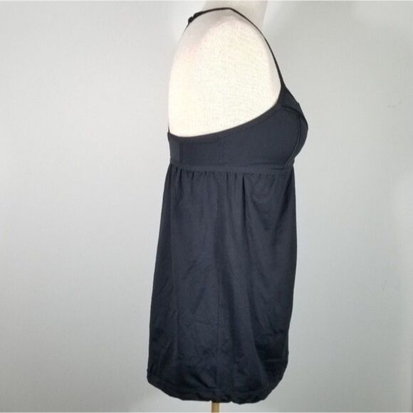 Lululemon Black Rehearsal Balletcore Faux Wrap Bust Baby Doll Y2K Tank Size 8 - Picture 7 of 12